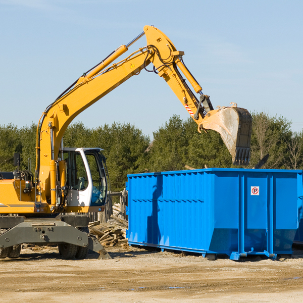 can i choose the location where the residential dumpster will be placed in Cedar Grove